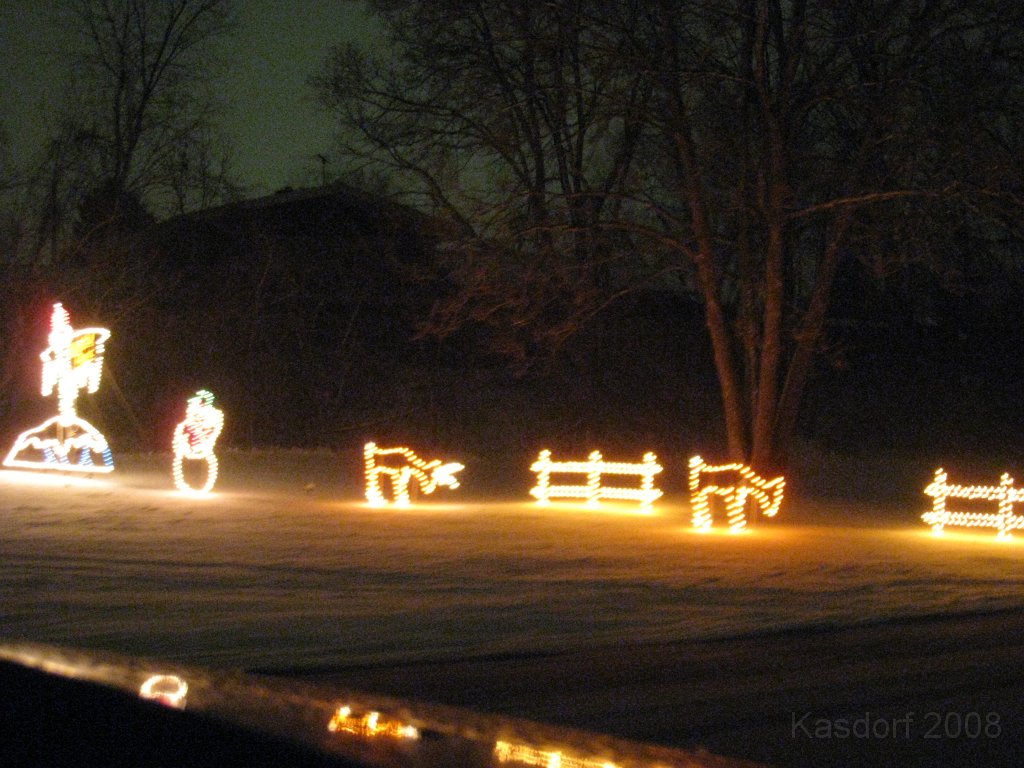 Christmas Lights Hines Drive 2008 083.jpg - The 2008 Wayne County Hines Drive Christmas Light Display. 4.5 miles of Christmas Light Displays and lots of animation!